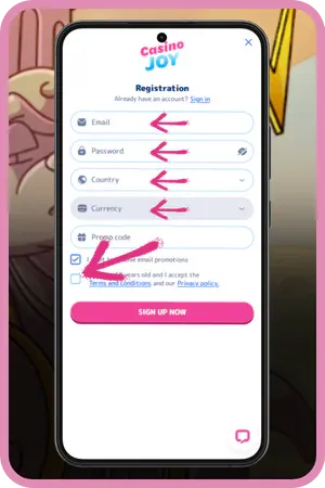 Create account