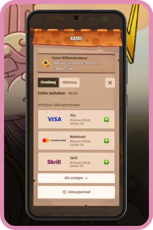 Geld einzahlen